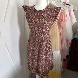 Rust flower dress - perfect for Falls season! Size L